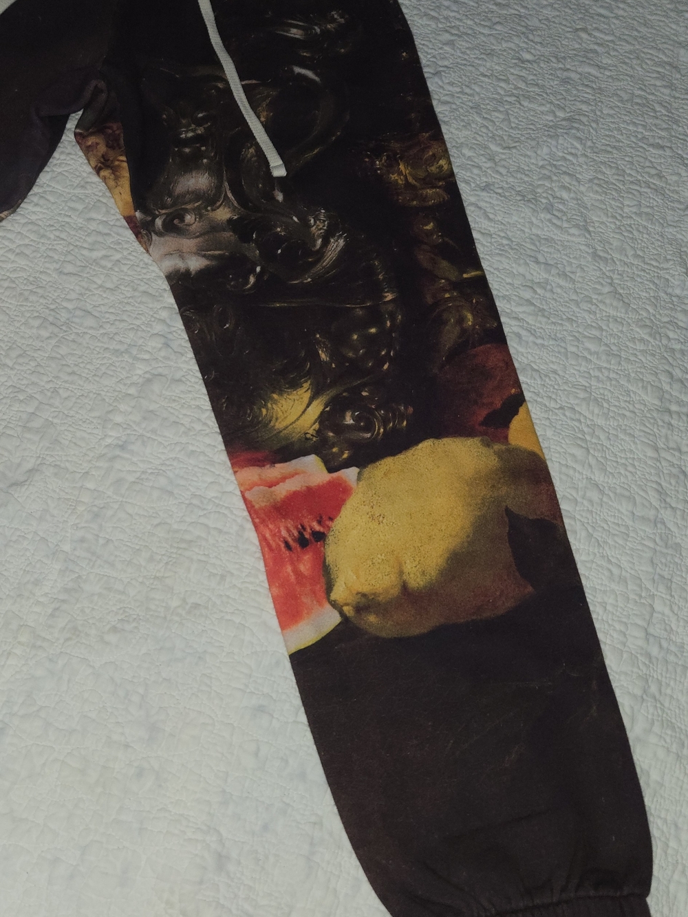 Denim Tears Baroque "Still Fruit Painting" Sweatpants- Kiss My Grits - Picture 2 of 8